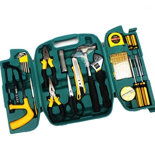 

27pcs woodworking tool set screwdriver set knife repairs tools kit in a suitcase for home hand tool boxes instruments1