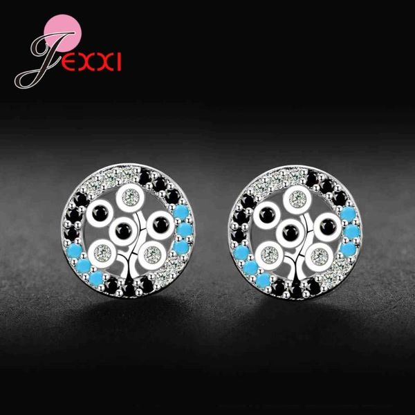 

stud special charm design fashion crystal cz stone vintage round earring for women elegant temperament jewelry arrival, Golden;silver