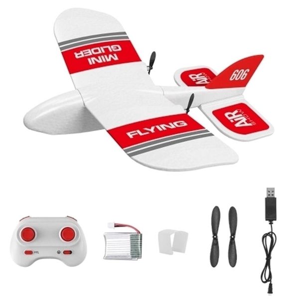 KF606 EPP Foam Glider RC Airplane Flying Aircraft 2.4Ghz 15 minuti Fligt Time Plane Giocattoli per bambini Regali 220311