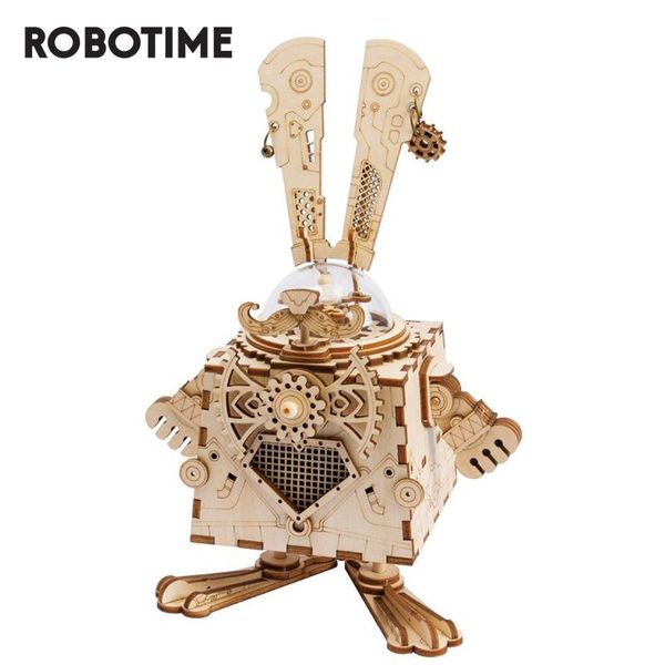 

для kit box 3d деревянные игрушки мальчиков сборочные день рождения am481 девушки robotime головоломка музыкальный стимпанк rokr модель музы