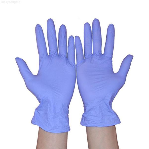 

nitrile real 100pcs/lot itrile disposable mechanic household cleaning washing laboratory nail art anti-static gloves