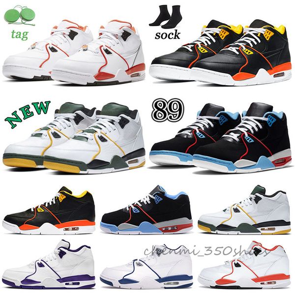 

flight 89 men women basketball shoes court purple raygun black white oreo rucker park true blue royal red yellow orange 4s 89s mens outdoor, White;red