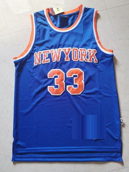 

men patrick 33 ewing walt 10 frazier retro basketball jersey, Black;red