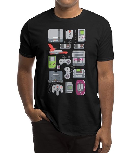 

new men casual printed t shirt a pixel of my childhood (black variant) short sleeve t-shirts tee sport hooded sweatshirt hoodie