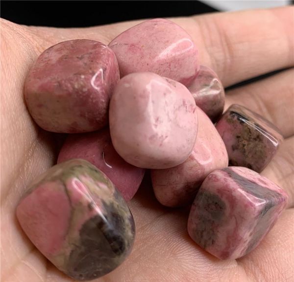 

beautiful natural rhodonite squar cube crystal tumbled stone beautiful gemstone good polished crystal healing(s wmtivu xhlight