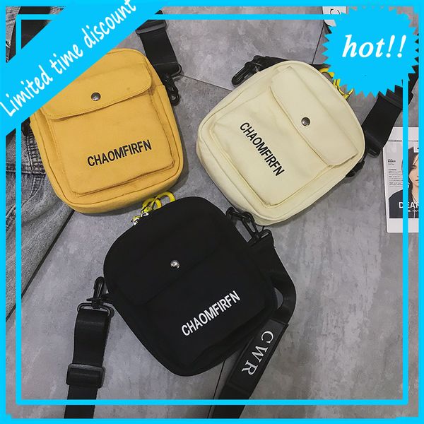 

canvas women's cross carrying 2020 new fashion student's simple and versatile one shoulder mobile phone bag