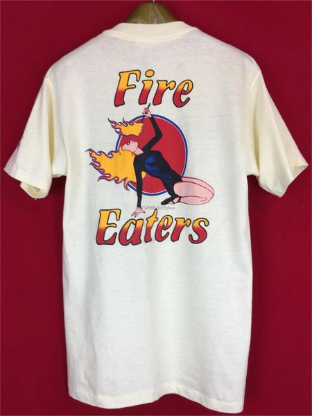 

vintage graphic art t-shirt fire eaters super catalina screen print front and back size m men t shirt sport hooded sweatshirt hoodie