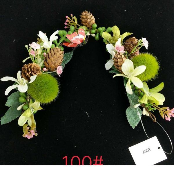 

women wedding party headwear hair accessories bridal flower wreath crown festival headband headdress floral garlands h jllbdx