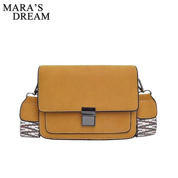 

mara's dream fashion women shoulder bag designer flap pu leather solid hasp personality travel small bags