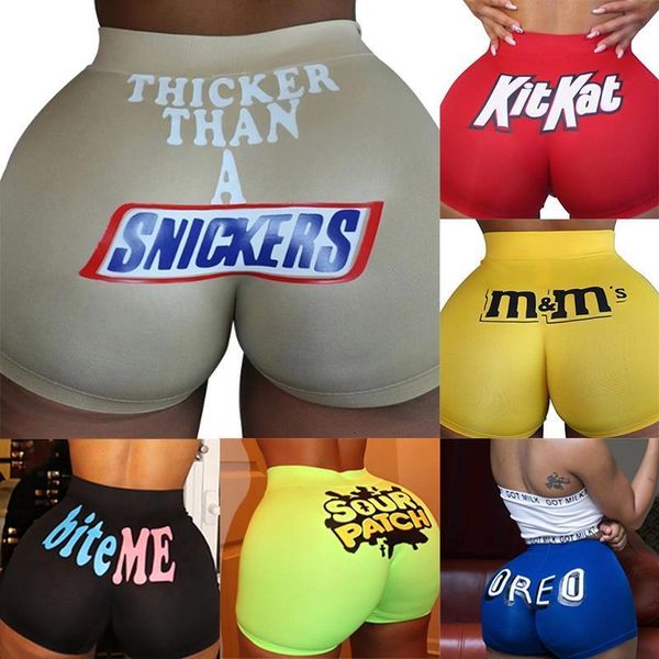 

booty shorts женщины одежда snicker печати шорты summer casual высокой талией шорты тощий открытый sexy biker short dropship, White;black