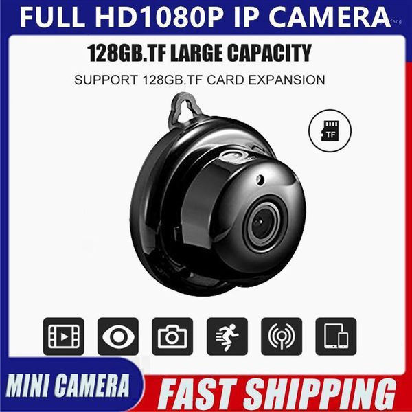 

hd mini ip camera wifi 1080p home security wireless cctv infrared night vision motion detection sd card slot audio1