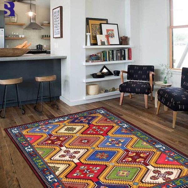 

sunnyrain 1-piece bohemia area rug carpets for living room kitchen rugs1