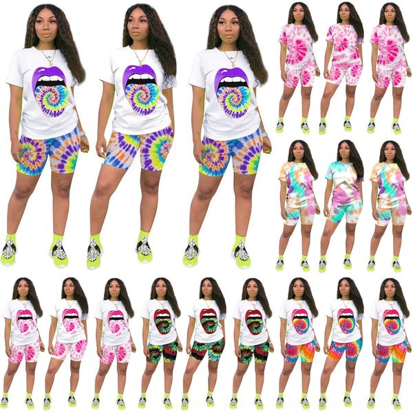 

q60qm ym6300 printed shorts and women's multicolor printed street sports suit multicolor t-shirt shorts and women's ym6300 sale, Gray