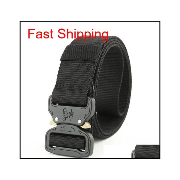 

2017 new fashion army tactical waist belt 3.8cm jeans male casual canvas webbing nylon duty belt ybxxd, Black;green