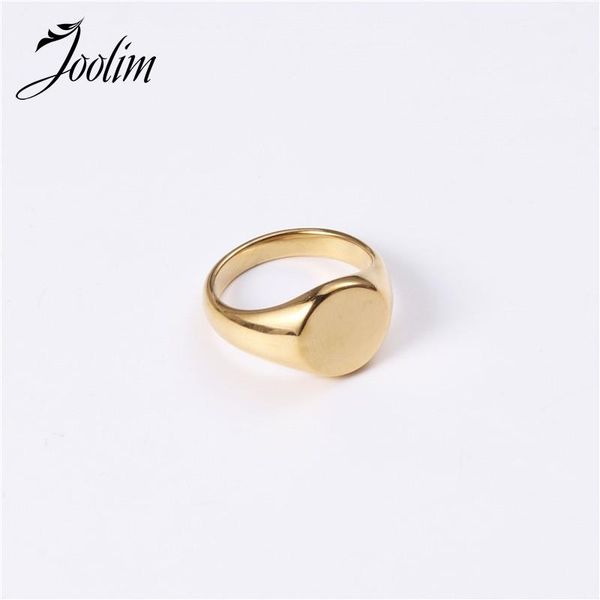 

cluster rings joolim high end gold finish stainless steel trendy wholesale drop, Golden;silver