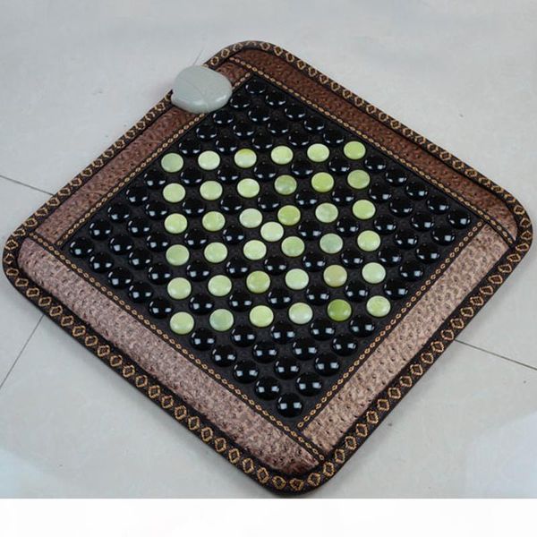 

heating seat mattress black tourmaline&jade mixed stone heating mini mat portable use as gift for parents
