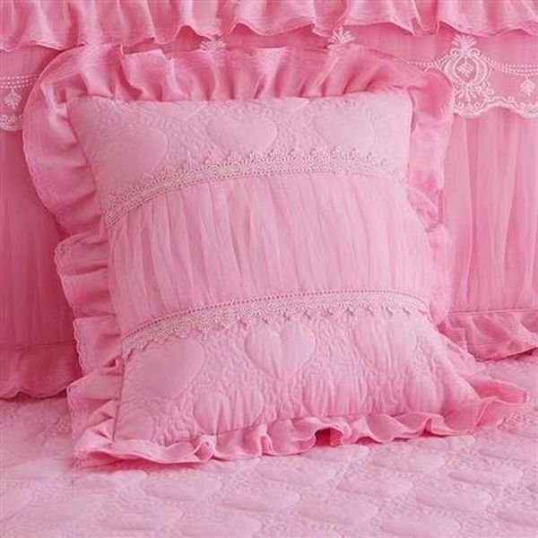 

2pieces set 1 size bedspreads bed piece girl pillowcases bedding for princess cover skirt lace king queen sheet bbysac lipper
