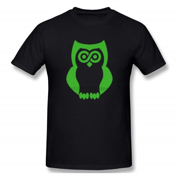 

men mr owl classic t-shirt black with short sleeve sport hooded sweatshirt hoodie