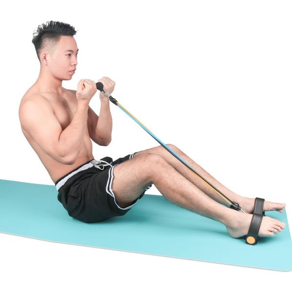 

fitness gum 5 tube resistance bands latex exerciser-up pull rope expander pedal elastic rope yoga equipment pilates workout