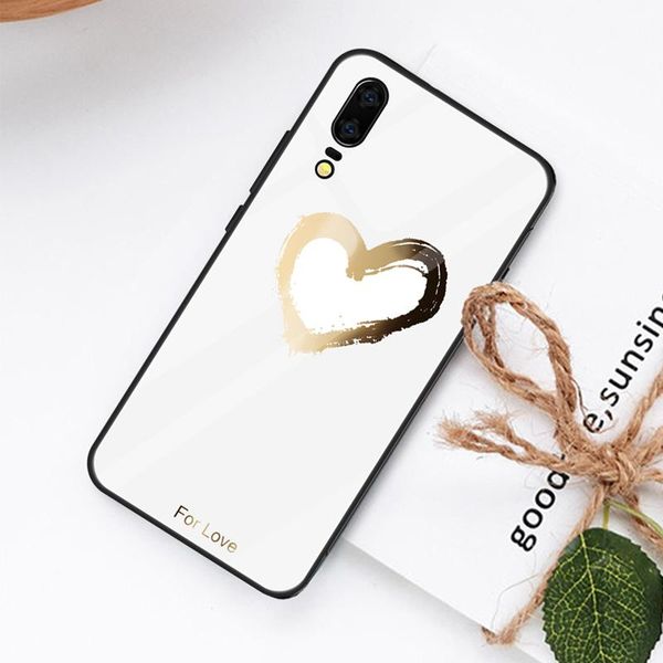 

чехол для телефона для huawei p20 lite mate 20 lite 20 nova 3e 3 3i роскошный рисунок закаленного стекла для huawei p20 sqcutj chase2010