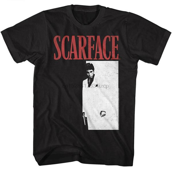 

scarface tony montana t shirt movie poster pacino vintage black gangster fashion t shirts round neck tee sport hooded sweatshirt hoodie