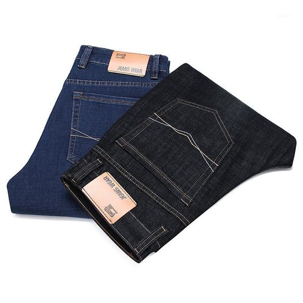 

smar casual jeans for men loose straight black blue men fashion clothing 20201