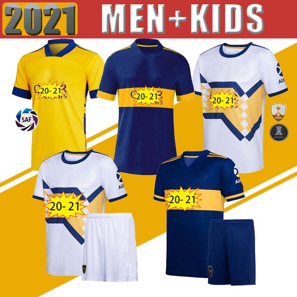 

2020 2021 boca juniors soccer jersey home away boca juniors gago osvaldo carlitos perez de rossi tevez pavon jrs men kids football shirt, Black;yellow