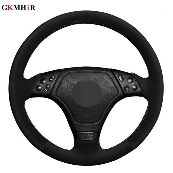 

steering wheel covers diy hand-stitched black suede car cover for 3 series e36 1996-2000 e46 1998-2000 z3 e36/7 1995-19991
