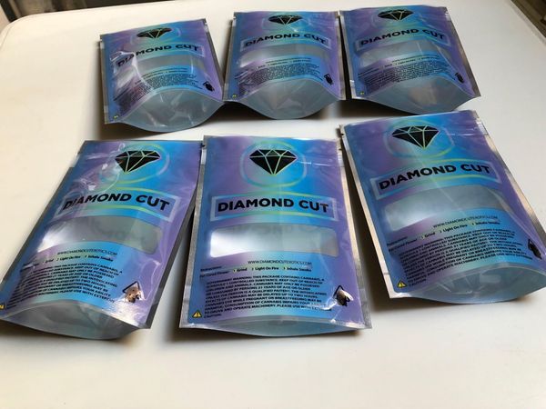 

diamond cut reusable ziplock bags smell proof bags local 3.5g mylar bags empty bag bbyelo packing2010