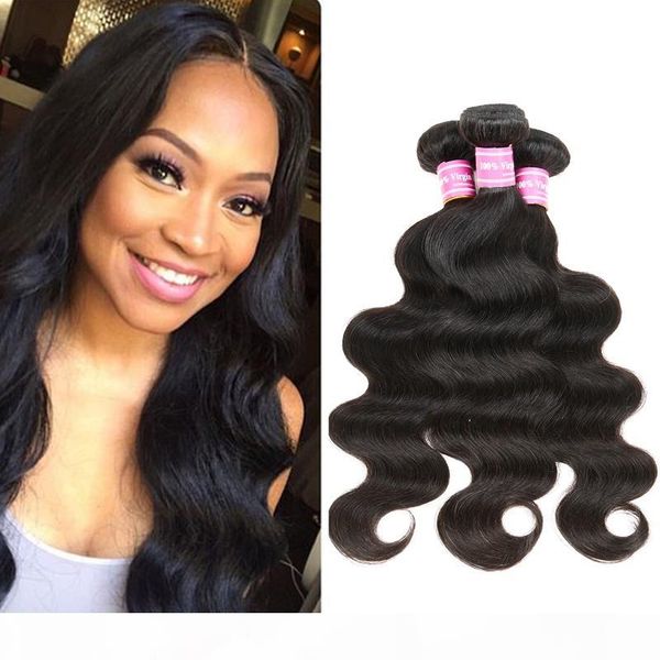

brazilian body wave virgin human hair 3 bundles unprocessed body wave virgin human hair extensions soft double weft natural black by cosy