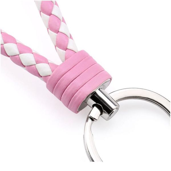 

10pcs pu leather keychain handbag keyrings car keyrings men women keychain rope keychain diy bag pendant key chain hold qylouc, Slivery;golden