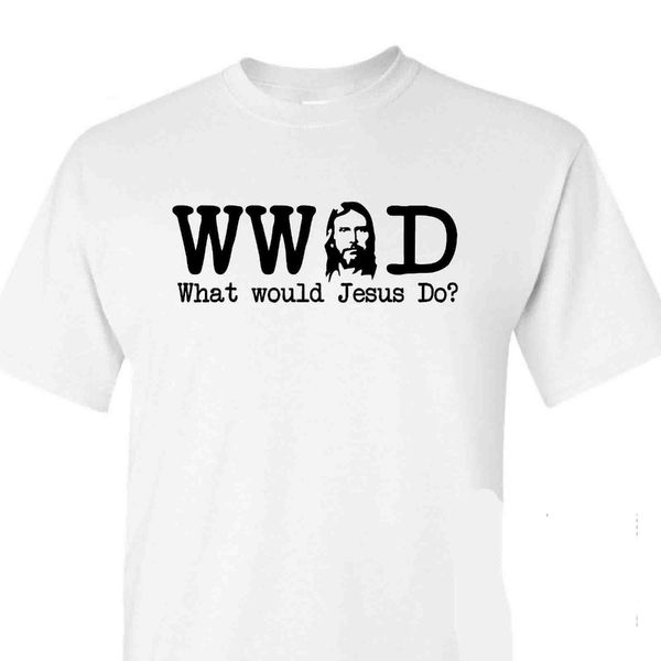 

sport fashion brand oversize style tee shirts styles wwjd what would jesus do christian t-shirt religious shirt tee funny shirts