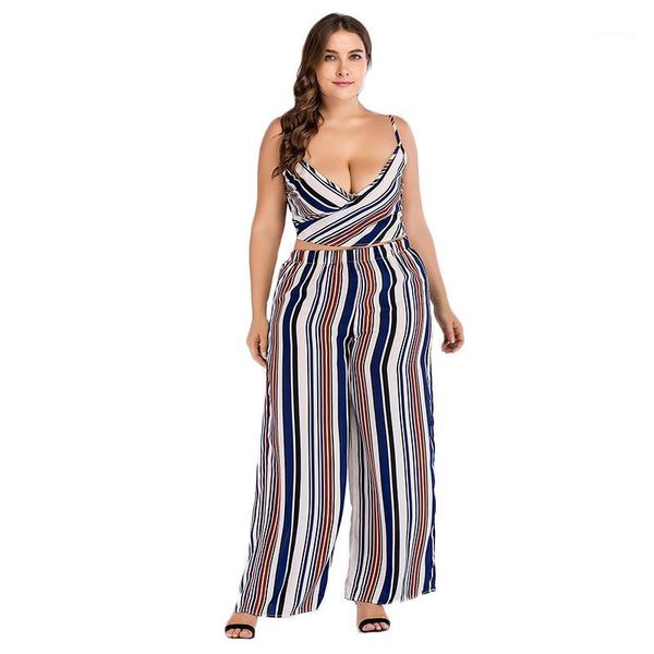 

women's two piece pants whzhm striped womens set hollow out bow lace up backless full long deep v-neck beach sleeveless vadim women clo, White