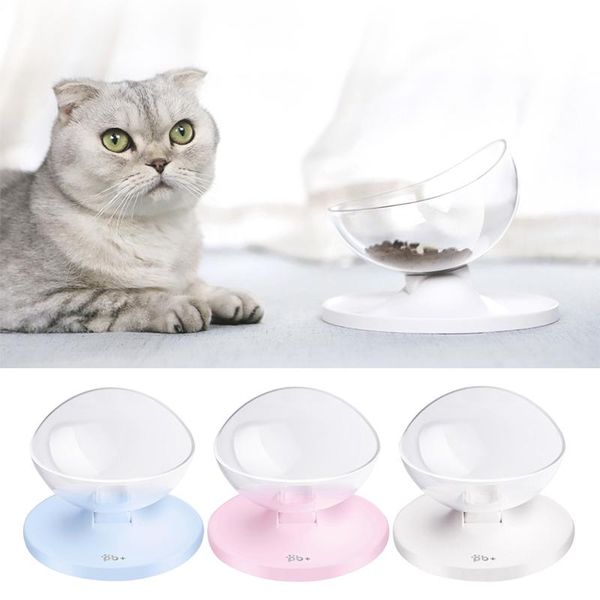 

блюдо регулируемой чаши воды для кошек pet питания без одного фидера transparent cat kitten чаши скольжению продовольственных товаров питьев