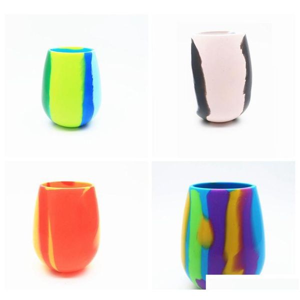 

4 colors 12oz camouflage sile red wine glass cups beer glass collapsible sile beer cup drinkware coffee mug jlldbg eatout