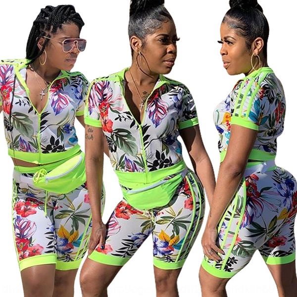 

отпечатано мода новый короткий рукав f8196 capris набор печатных моды брюки брюки костюм новый короткий рукав костюм f8196 capris набор 7sxh, Gray