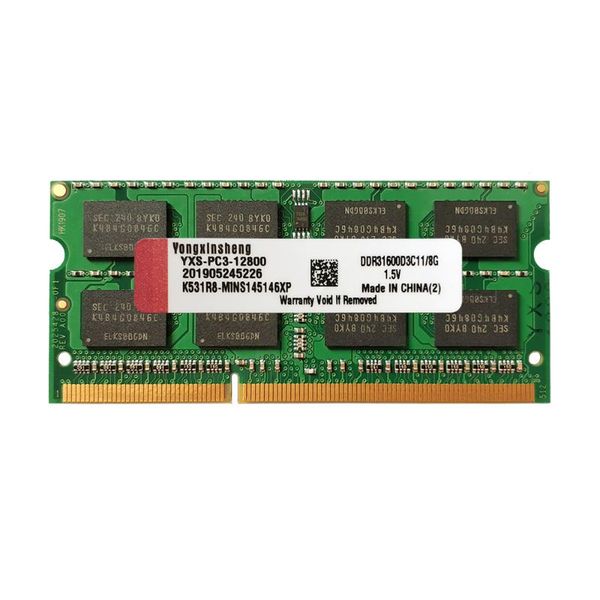 

yongxinsheng ddr3 ram 2gb 4gb 8gb 1600mhz notebook computer pc3 12800u universal memory