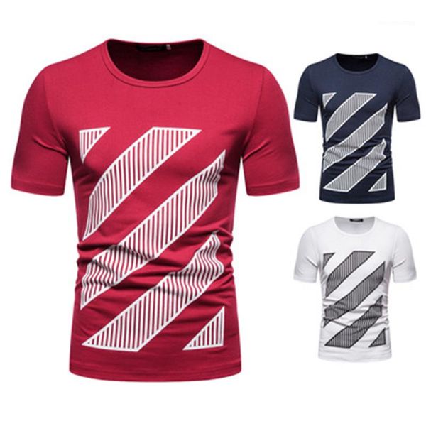 

loose tshirt mens pattern printing t-shirt fashion trend digital printing short sleeve casual tees summer male new round neck, White;black