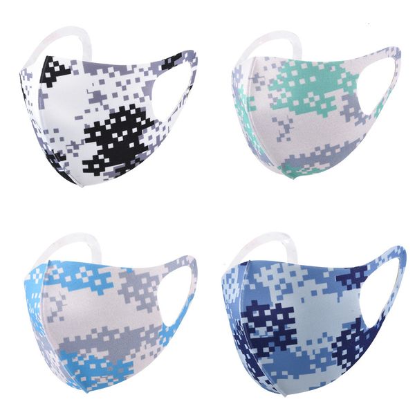 

u9fenu factory price designer reusable washable face mask printed camouflage custom sunscreen dustproof breathable earloop 1 n