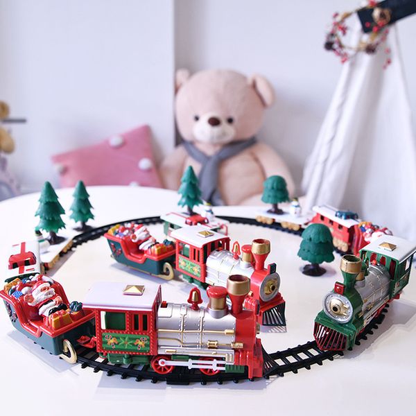 

christmas toy electric rail car small train toy children's electric educational car foreign trade explosions welcome to order
