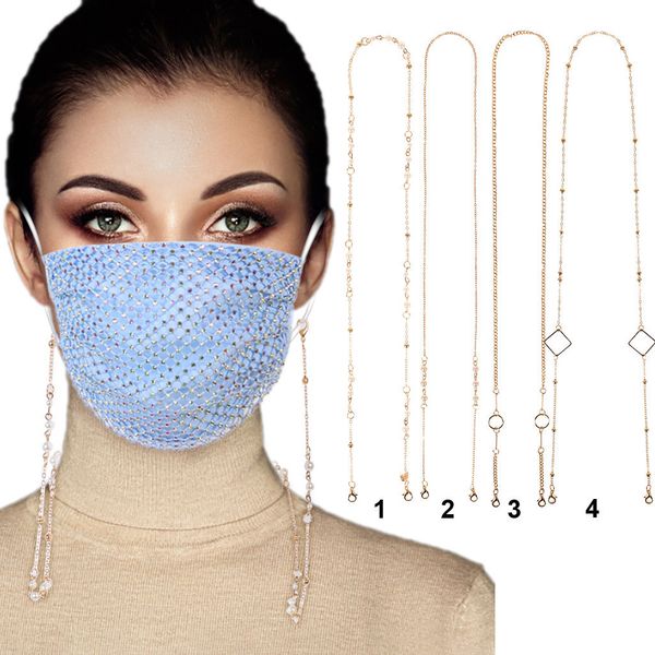 

convenient adjustable hanging rope band lanyard elastic holder chain anti-lost anti-drop mask strap with hook