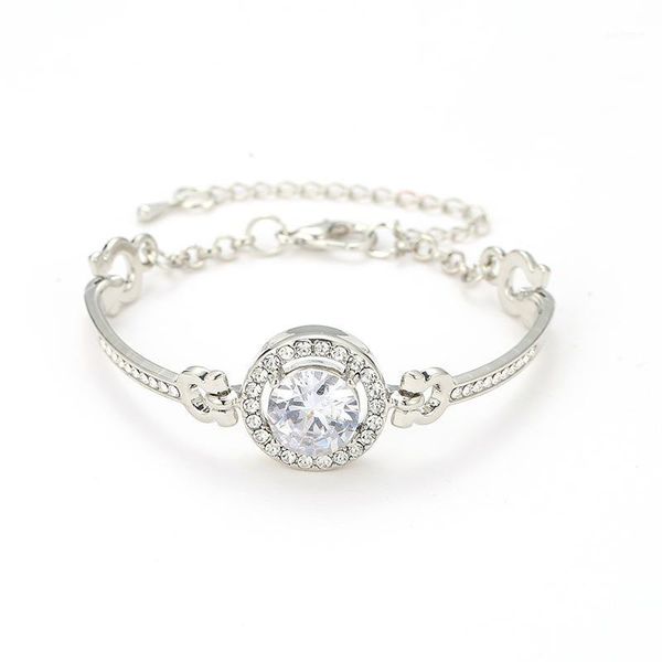 

fashion jjewelry bracelet for women flash crystal charm bracelet gold friendship gifts accesorios mujer1, Golden;silver