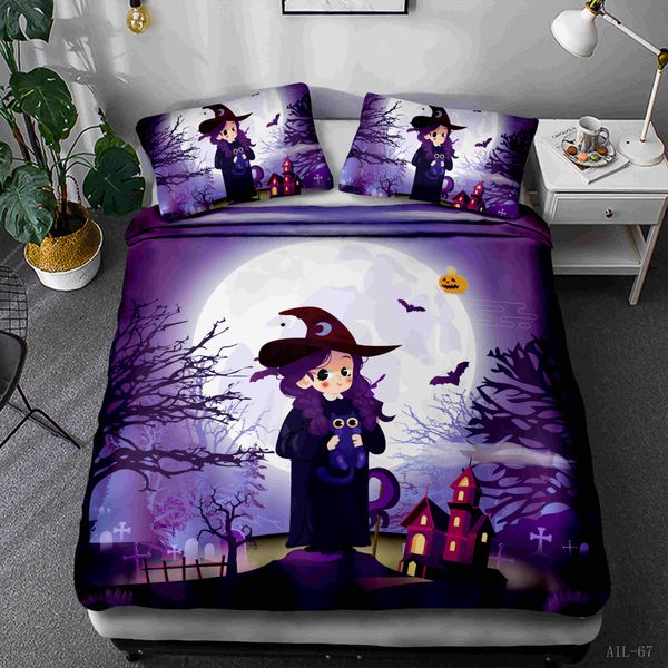 

хэллоуин стиль пододеяльник с наволочки микрофибры пододеяльник set home textile спальня home 2/3 шт