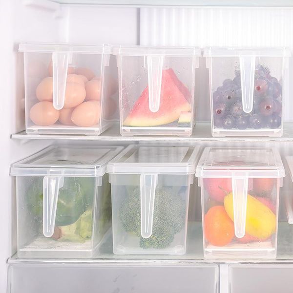 

storage bottles & jars box refrigerator container boxes kitchen plastic crisper egg case grain containers 28x13x15.5 cm1