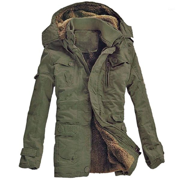 

2017 new fashion men's fleece faux fur winter coat hoodies parka overcoat jacket plus size1, Black
