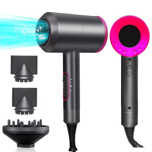 

2000 вт профессиональный фен отрицательный ионный ударной сушилка горячая холодная ветер воздушная щетка фен сильная мощность сушилка salon