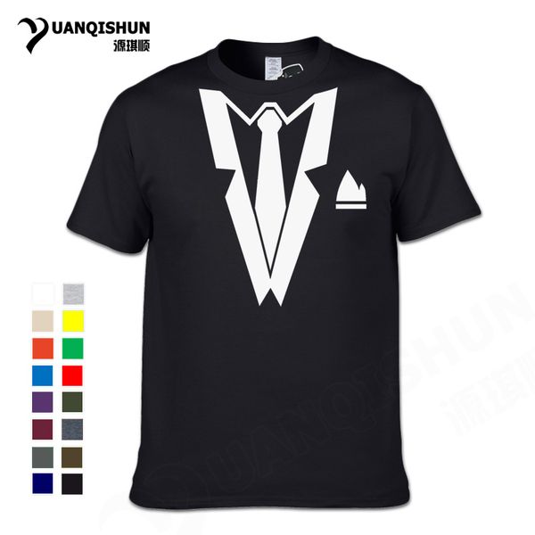 

fun fake suit tie design men's fashion casual boutique tshirt plus size xs 3xl 30 colors hooded sweatshirt hoodie men t shirt