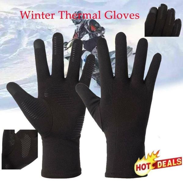 

2020 fashion outdoor warm women men gloves non-slip acetate spandex winter gloves thermal waterproof guantes invierno, Blue;gray