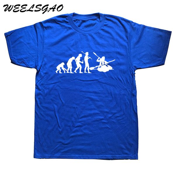 

sport new fashion t shirt casual men clothing evolution kayak custom shirt design t-shirt