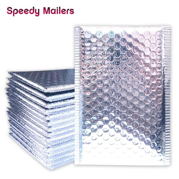 

скоростные почтовые почтовые 10 шт. / лот 15x18см серебряная алюминиевая фольга пузырьковая почтовая сумка металлический пузырь мягкий конве